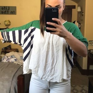 Free People block/stripe pattern top